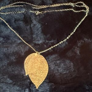 CAbi Gold Leaf Necklace